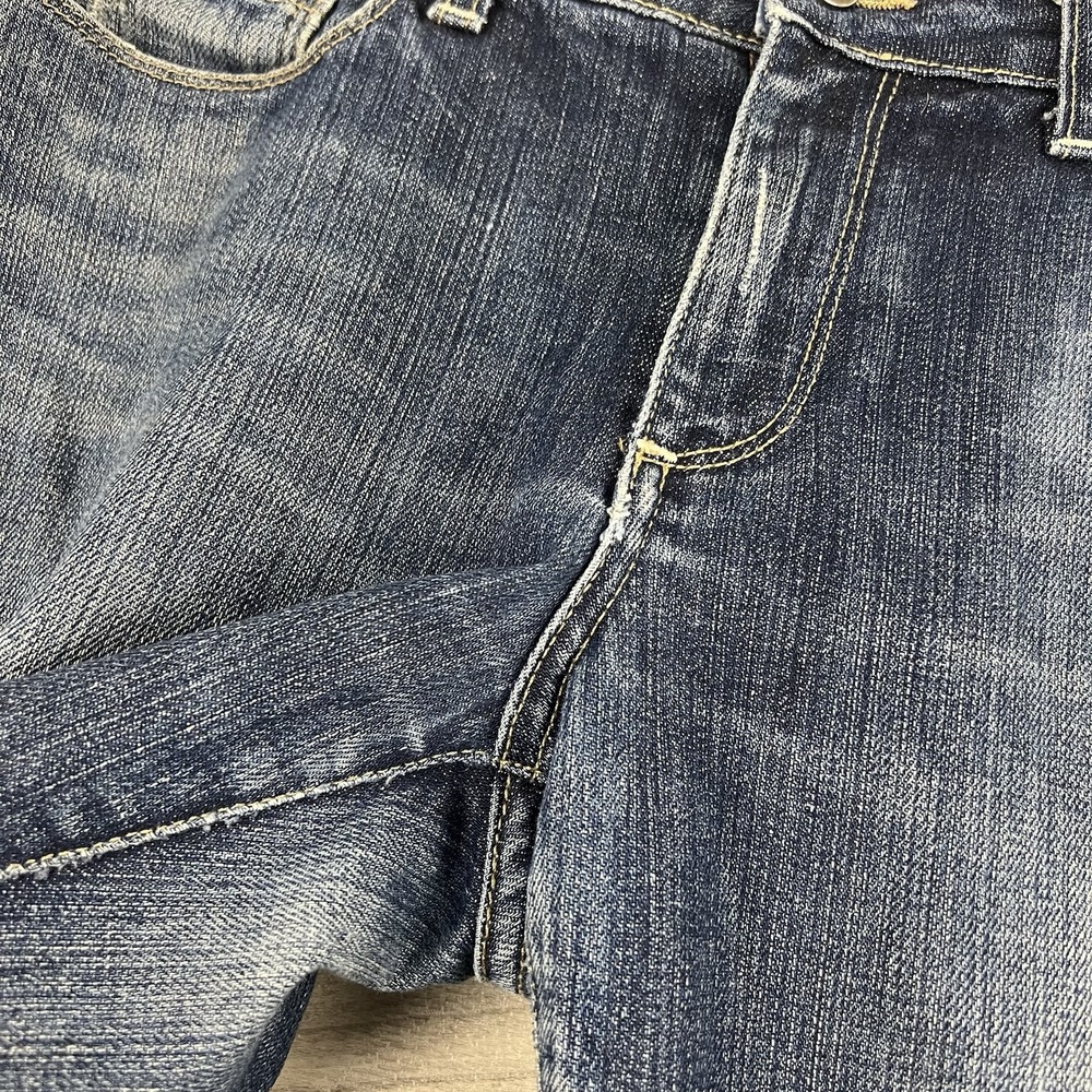 Paige Jeans Womens 30 Blue Medium Wash Capris Hollywood Hills Urban Basic Y2K - Picture 8 of 16